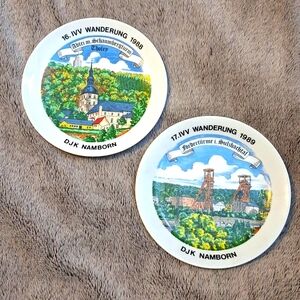 Vintage German Collector Plate Set